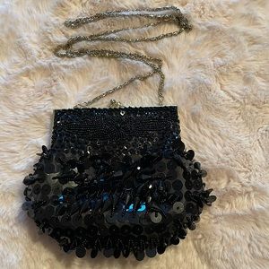 ⭐️Host Pick⭐️ Farnell Paris black beaded evening bag
